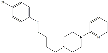 1-[4-(4-Chlorophenoxy)butyl]-4-(2-pyridyl)piperazine Struktur