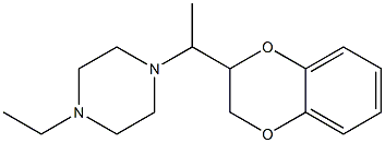 2-[1-(4-Ethyl-1-piperazinyl)ethyl]-1,4-benzodioxane Struktur