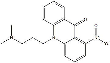 10-[3-(Dimethylamino)propyl]-1-nitro-9(10H)-acridinone Struktur