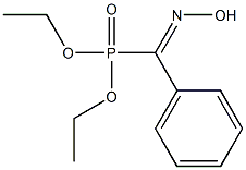 Hydroxyiminophenylmethylphosphonic acid diethyl ester Struktur