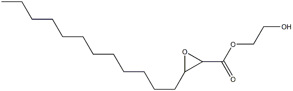 2,3-Epoxypentadecanoic acid 2-hydroxyethyl ester Struktur