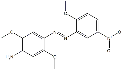 2,2',5-Trimethoxy-4-amino-5'-nitroazobenzene Struktur