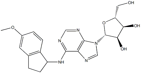 N-[[2,3-Dihydro-5-methoxy-1H-inden]-1-yl]adenosine Struktur