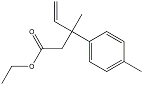 3-(4-Methylphenyl)-3-methyl-4-pentenoic acid ethyl ester Struktur