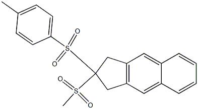 2,3-Dihydro-2-(methylsulfonyl)-2-(4-methylphenylsulfonyl)-1H-benz[f]indene Struktur