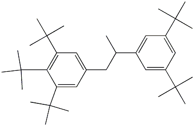 1-(3,4,5-Tri-tert-butylphenyl)-2-(3,5-di-tert-butylphenyl)propane Struktur