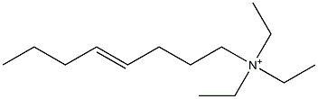 N,N,N-Triethyl-4-octen-1-aminium Struktur