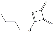 3-Butoxy-3-cyclobutene-1,2-dione Struktur