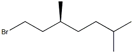 [S,(+)]-1-Bromo-3,6-dimethylheptane Struktur