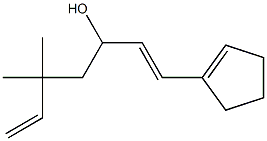 1-(1-Cyclopentenyl)-5,5-dimethyl-1,6-heptadien-3-ol Struktur