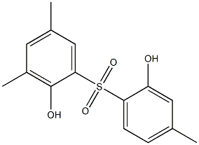 2,2'-Dihydroxy-3,4',5-trimethyl[sulfonylbisbenzene] Struktur