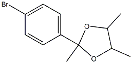 2-(4-Bromophenyl)-2,4,5-trimethyl-1,3-dioxolane Struktur