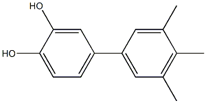 4-(3,4,5-Trimethylphenyl)benzene-1,2-diol Struktur