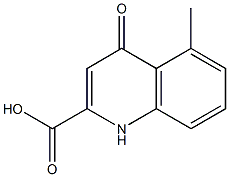 5-Methyl-1,4-dihydro-4-oxoquinoline-2-carboxylic acid Struktur