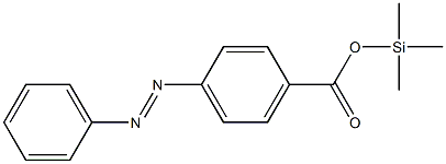 Azobenzene-4-carboxylic acid trimethylsilyl ester Struktur