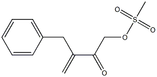 4-Mesyloxy-2-benzyl-1-buten-3-one Struktur