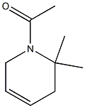 1-Acetyl-1,2,3,6-tetrahydro-2,2-dimethylpyridine Struktur