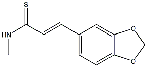 N-Methyl-3-(1,3-benzodioxol-5-yl)-2-propenethioamide Struktur