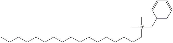 Heptadecyldimethylbenzylaminium Struktur