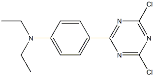 N,N-Diethyl-4-(2,4-dichloro-1,3,5-triazine-6-yl)benzeneamine Struktur