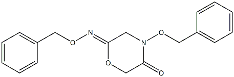 2-[(Benzyloxy)imino]-4-(benzyloxy)morpholin-5-one Struktur