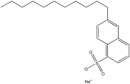 6-Undecyl-1-naphthalenesulfonic acid sodium salt Struktur