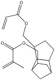 3-(Acryloyloxymethyl)-9-(methacryloyloxymethyl)tricyclo[5.2.1.02,6]decane Struktur