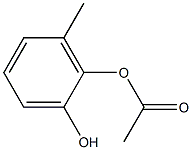 Acetic acid 2-hydroxy-6-methylphenyl ester Struktur