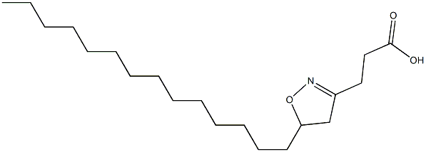 4,5-Dihydro-5-tetradecylisoxazole-3-propionic acid Struktur