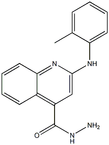 2-(2-Methylphenylamino)quinoline-4-carbohydrazide Struktur