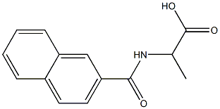 2-(2-Naphthalenylcarbonylamino)propionic acid Struktur