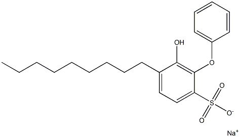 6-Hydroxy-5-nonyl[oxybisbenzene]-2-sulfonic acid sodium salt Struktur