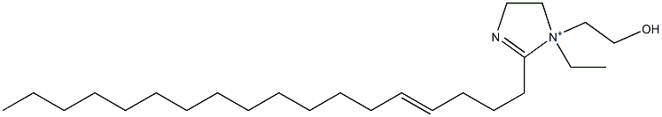 1-Ethyl-1-(2-hydroxyethyl)-2-(4-octadecenyl)-2-imidazoline-1-ium Struktur