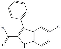 5-Chloro-3-phenyl-1H-indole-2-carbonyl chloride Struktur