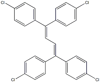 1,1,4,4-Tetrakis(4-chlorophenyl)-1,3-butadiene Struktur