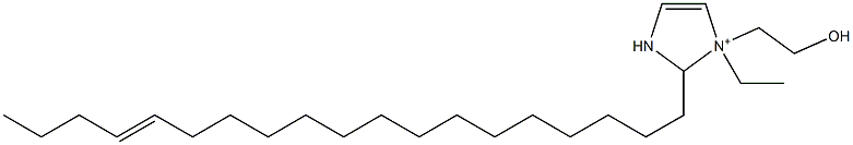 1-Ethyl-1-(2-hydroxyethyl)-2-(15-nonadecenyl)-4-imidazoline-1-ium Struktur