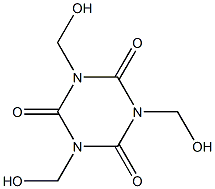 1,3,5-Tris(hydroxymethyl)-1,3,5-triazine-2,4,6(1H,3H,5H)-trione Struktur