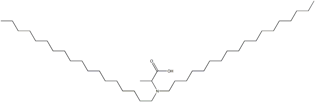 2-(ジオクタデシルアミノ)プロパン酸 化學(xué)構(gòu)造式