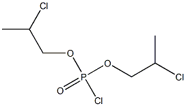 Chlorophosphonic acid bis(2-chloropropyl) ester Struktur