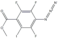 4-Azido-2,3,5-trifluoro-6-iodobenzoic acid methyl ester Struktur