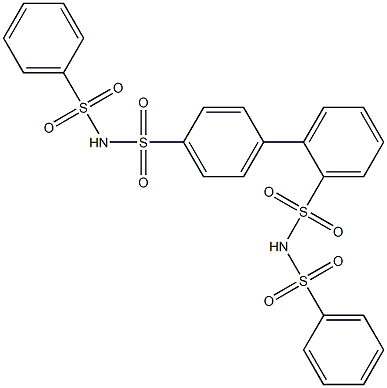 N,N'-Bis(phenylsulfonyl)-1,1'-biphenyl-2',4-disulfonamide Struktur