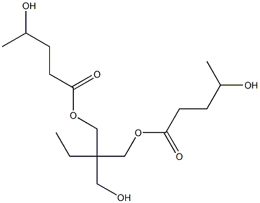 Bis(4-hydroxyvaleric acid)2-ethyl-2-(hydroxymethyl)-1,3-propanediyl ester Struktur