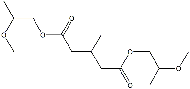 3-Methylglutaric acid bis(2-methoxypropyl) ester Struktur