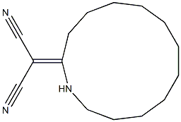 [1-Azacyclotridecan-2-ylidene]malononitrile Struktur