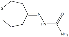 Thiepan-4-one semicarbazone Struktur