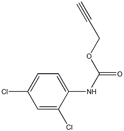 N-(2,4-Dichlorophenyl)carbamic acid 2-propynyl ester Struktur