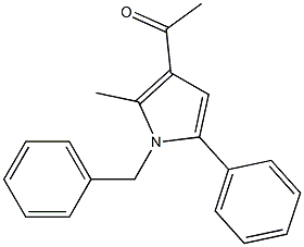 3-Acetyl-1-benzyl-2-methyl-5-phenyl-1H-pyrrole Struktur