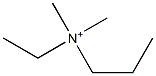 Ethyldimethylpropylaminium Struktur