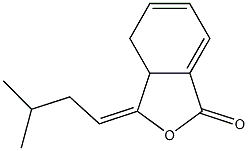 3a,4-Dihydro-3-(3-methylbutylidene)-1(3H)-isobenzofuranone Struktur