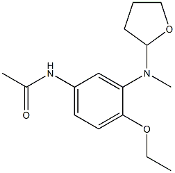 4'-Ethoxy-3'-[(tetrahydrofuran-2-yl)methylamino]acetanilide Struktur